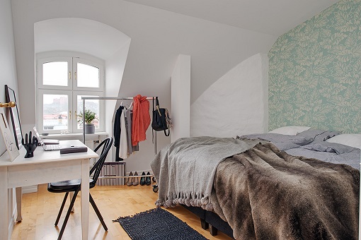 decoración escandinava dormitorio