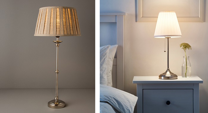 lámparas de mesa de noche clasicas dormitorio